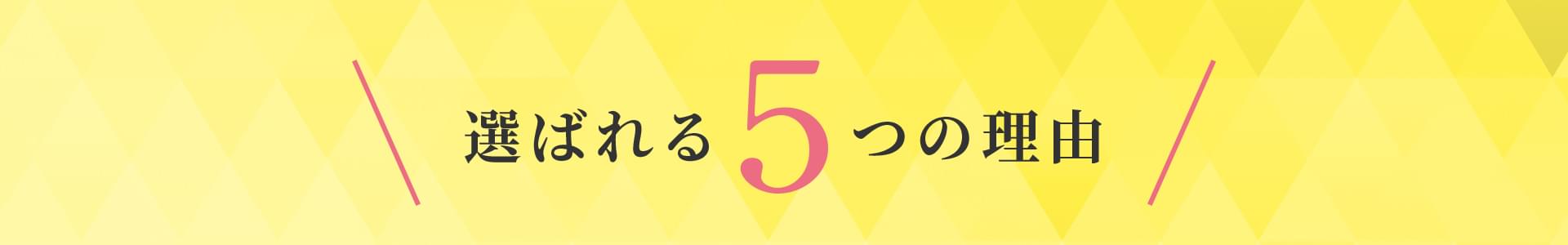 選ばれる5つの理由